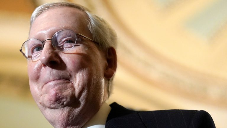 Senate Minority Leader Mitch McConnell hospitalized after falling