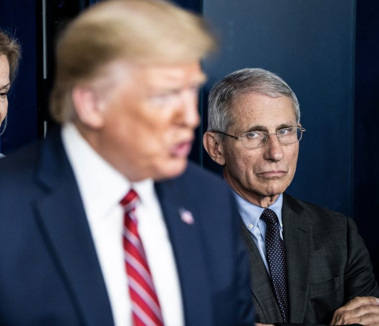 Fauci gets frank about Trump: ‘I can’t jump in front of the microphone and push him down’