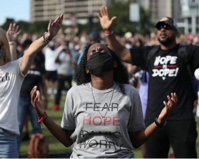 Juneteenth Pray Mask