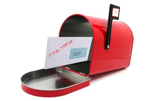 Eviction Bill Final Notice Mailbox