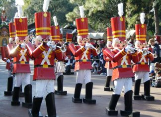 Christmas holiday parade