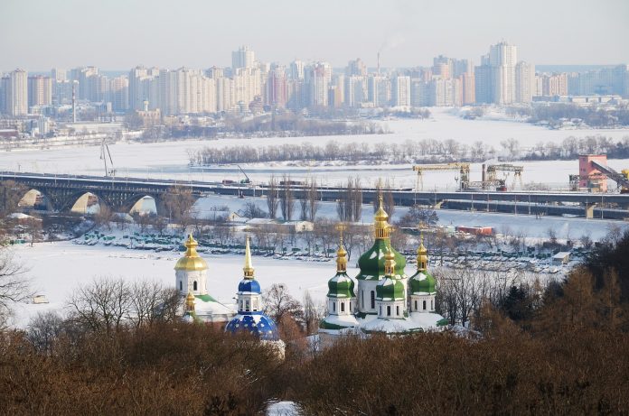 Kiev Kyiv Ukraine Snow Winter Kiev Kyiv Ukraine Snow Winter