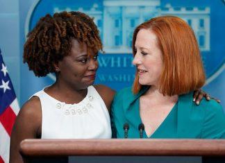 Karine Jean Pierre and Jen Psaki