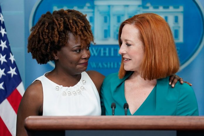 Karine Jean Pierre and Jen Psaki