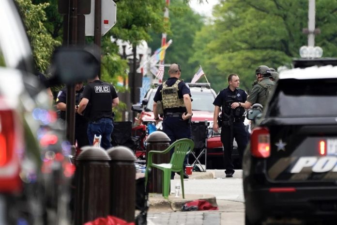 Highland Park Shooting police parade shooting