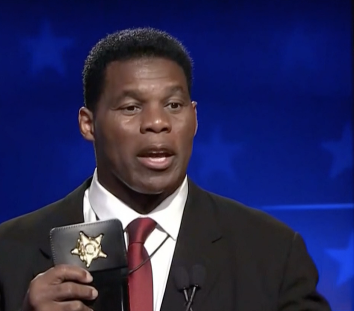 Screen Shot 2022-10-17 at 2.16.04 AM Herschel Walker Badge