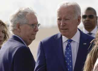 Joe Biden and Mitch McConnell