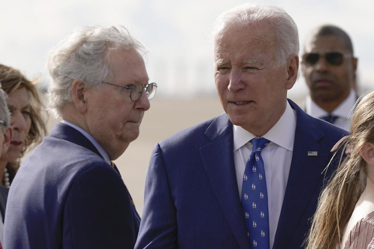 Biden and McConnell appear together in Kentucky as House Republicans are in disarray