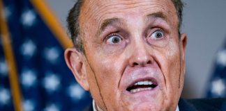 Rudy Giuliani Shoe Polish Drip