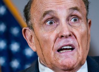 Rudy Giuliani Shoe Polish Drip