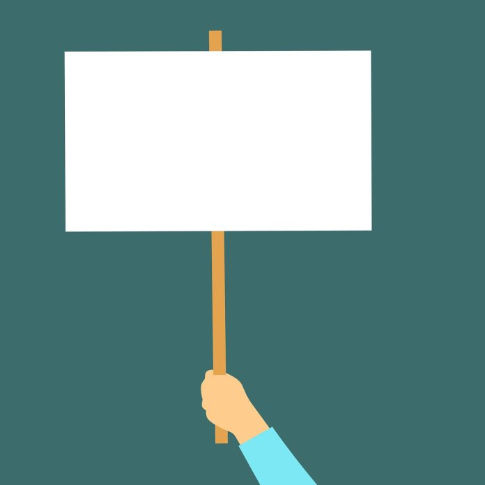 banner-3114920_1280 Union Strike Picket Sign