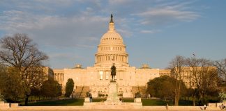 Capitol Washington DC Sunset