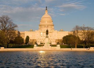 Capitol Washington DC Sunset